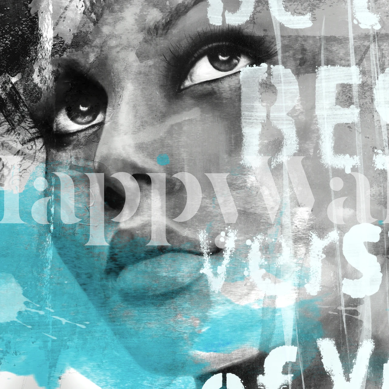 Mysterious beauty tapet i et rum