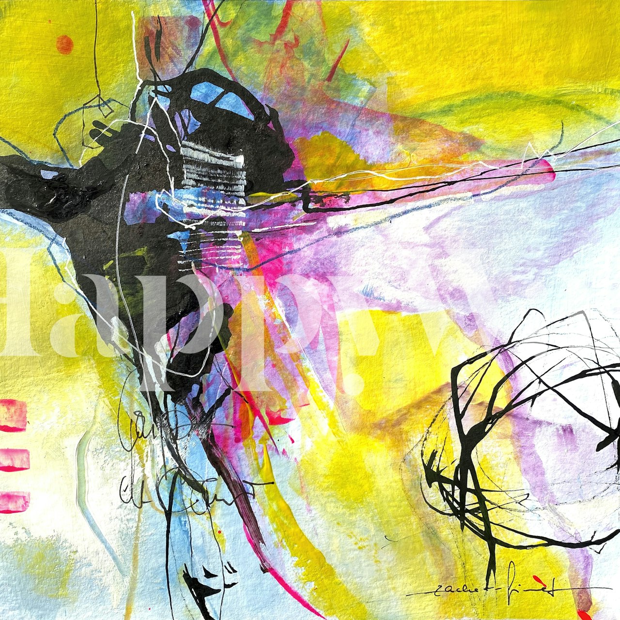 Color Crush wallpaper design in a room