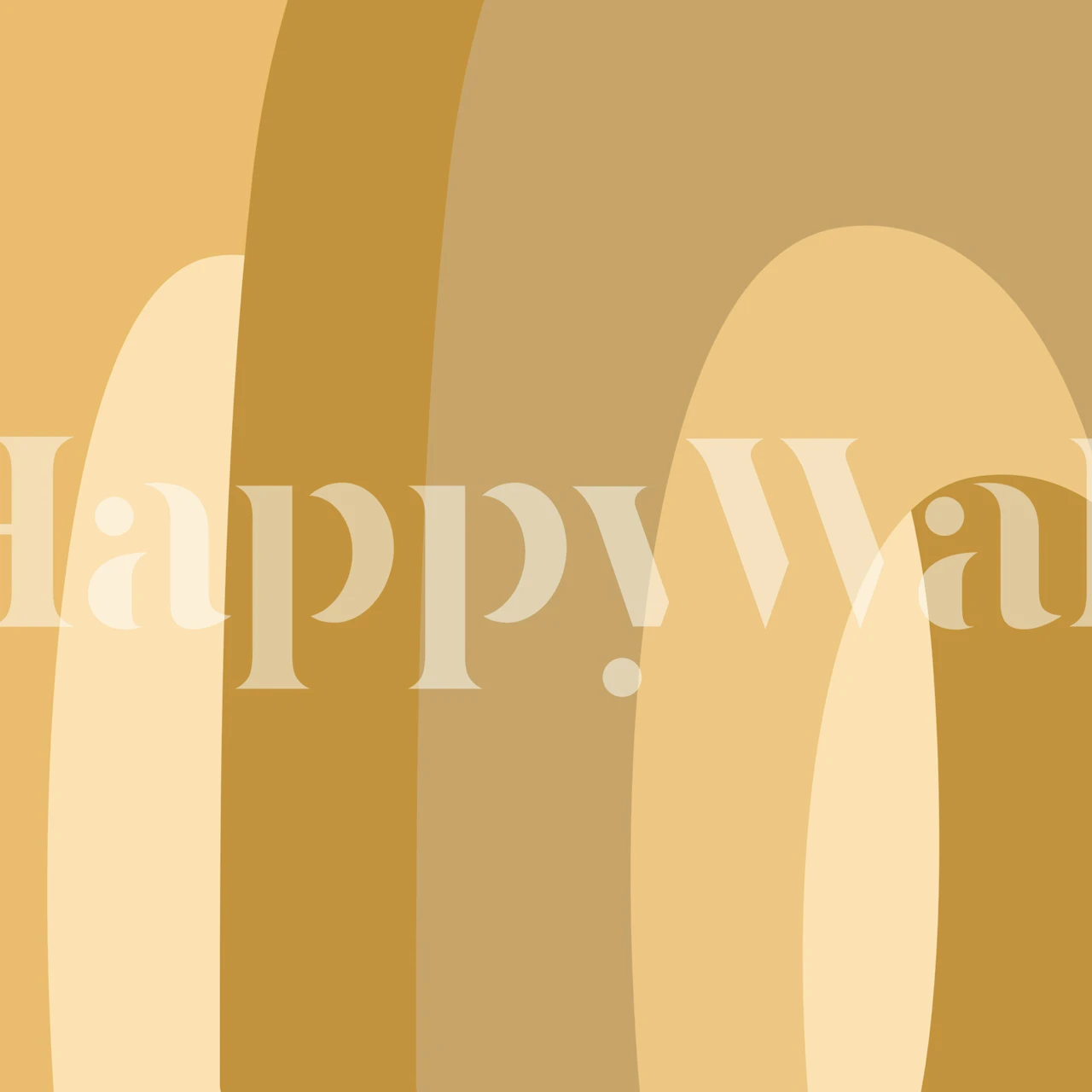 Papier peint abstrait arc-en-ciel doré dans des teintes chaudes créant une atmosphère printanière