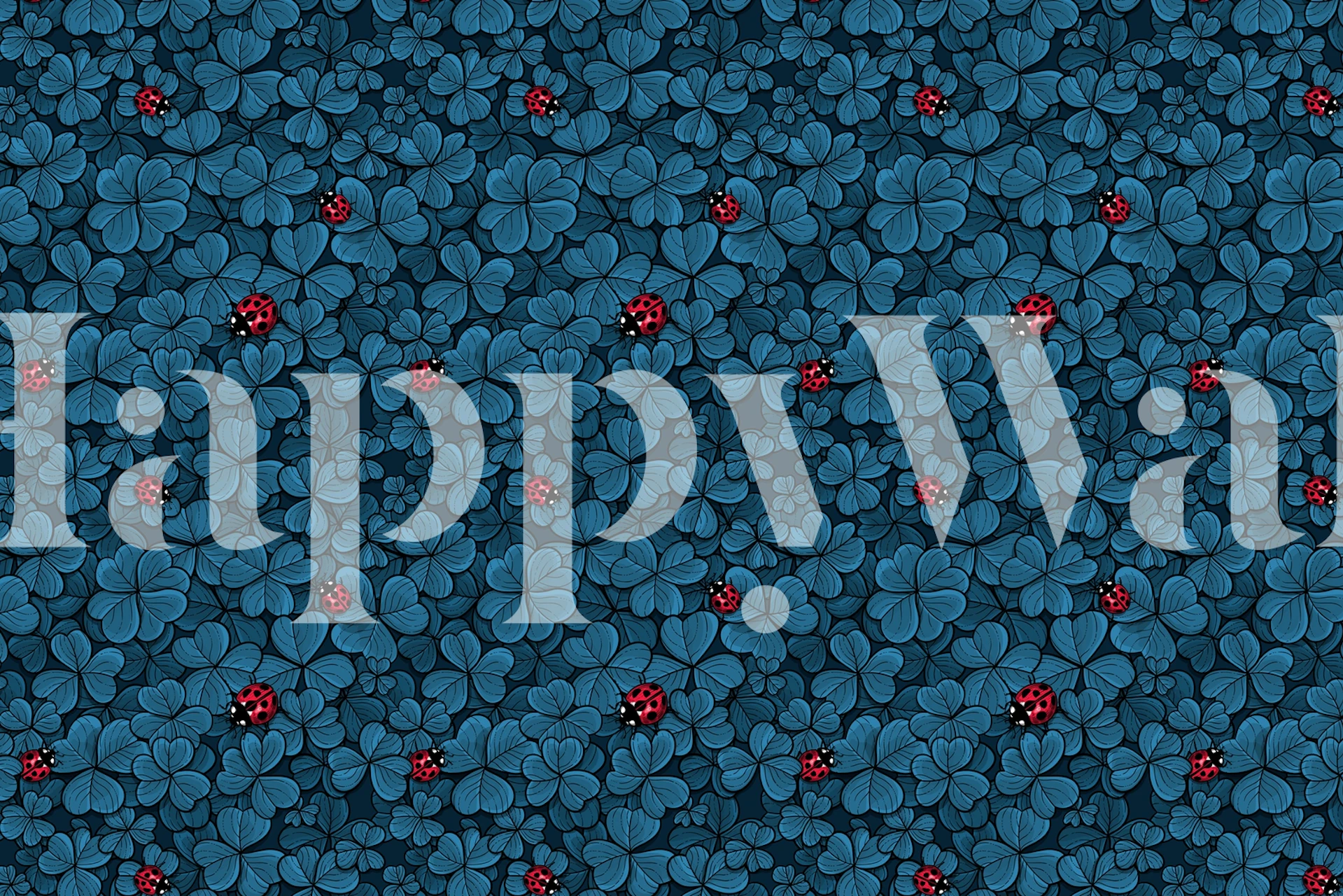 Find the lucky clover tapeta v místnosti