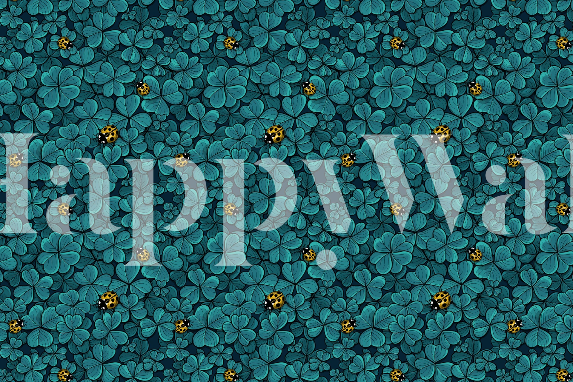 Finn Lucky Clover 3 tapet i et rommiljø