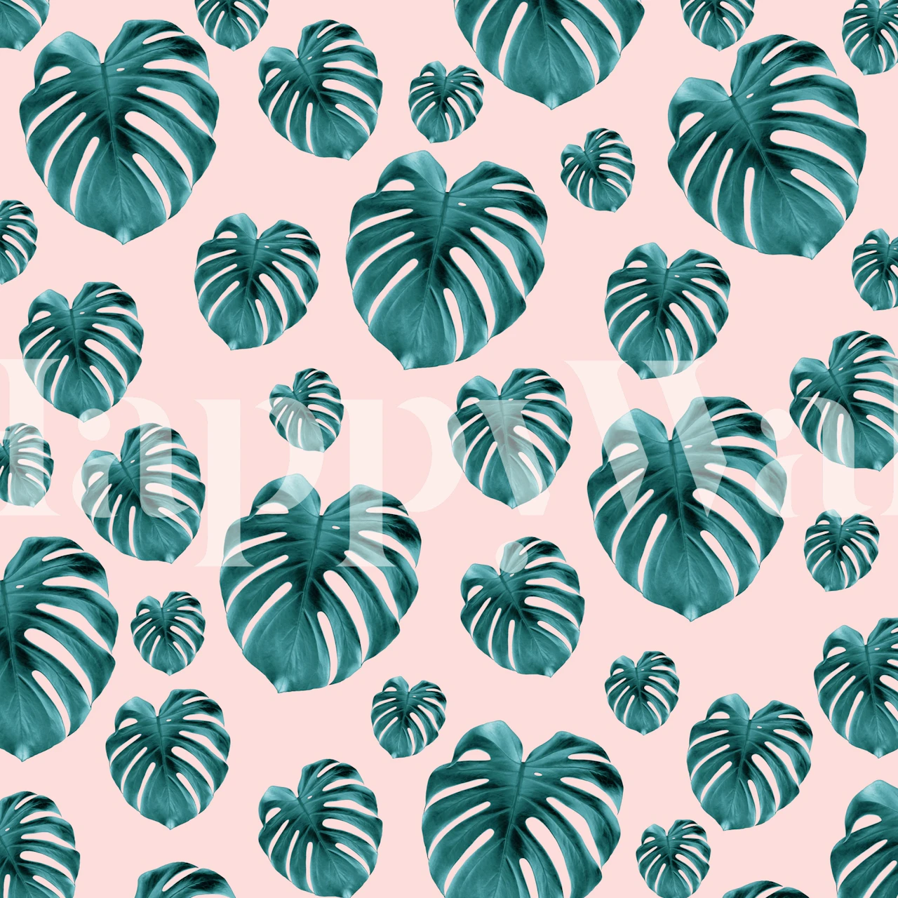 Tropical Monstera Dream 7 wallpaper in a room