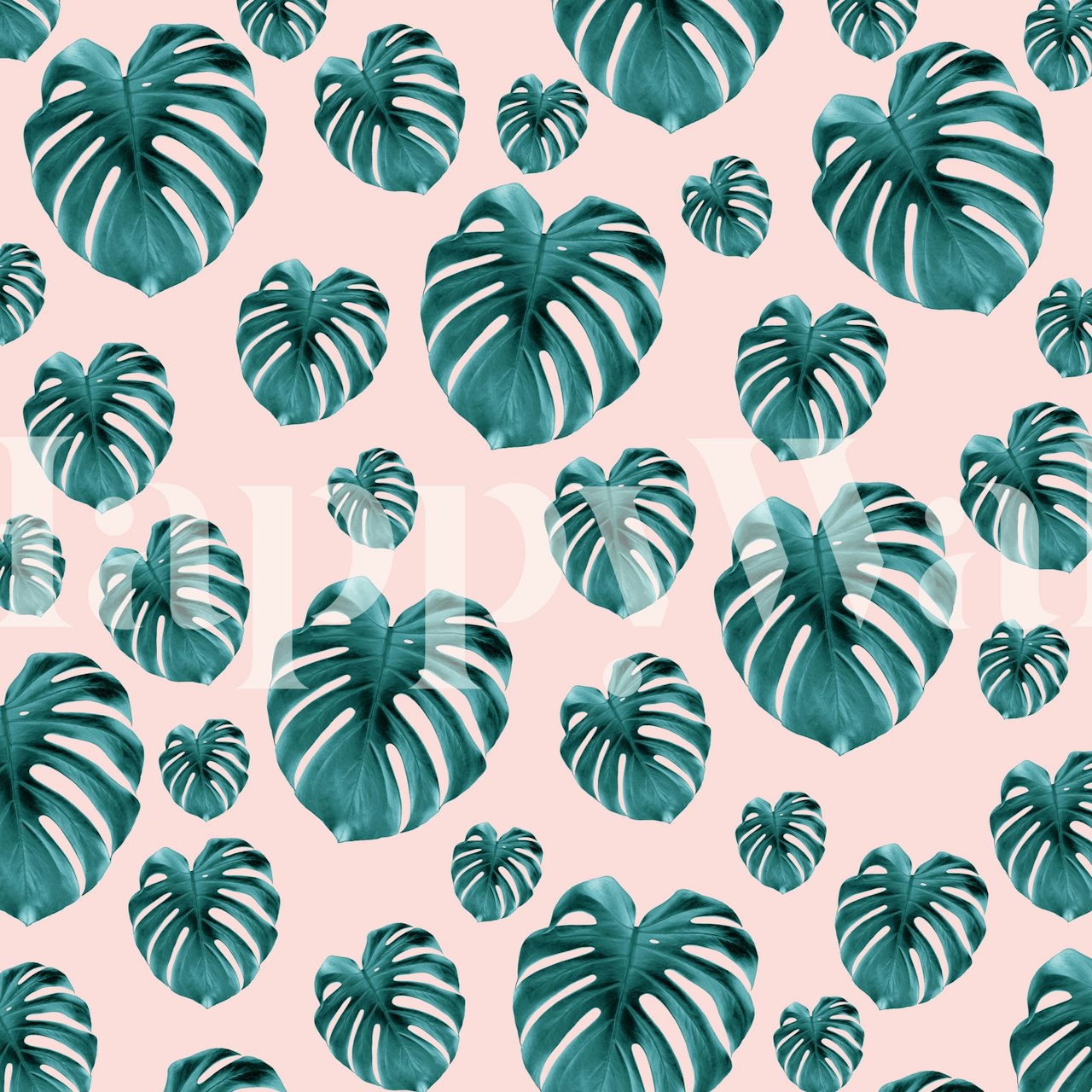 Tropical Monstera Dream 7 wallpaper in a room