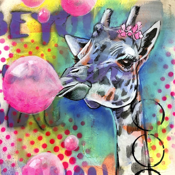 Funny Giraffe Art