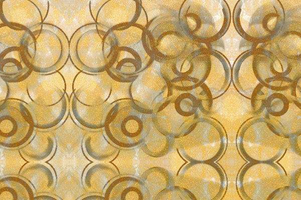 Golden Vintage Abstraction