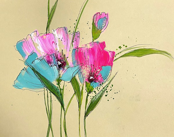 Summer Vibe Flower Art