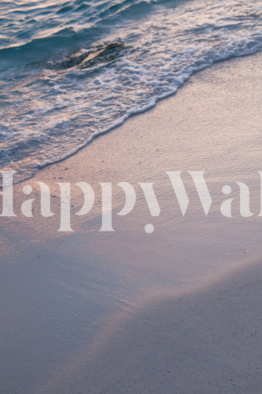 Caribbean Ocean Sunset wallpaper in a room