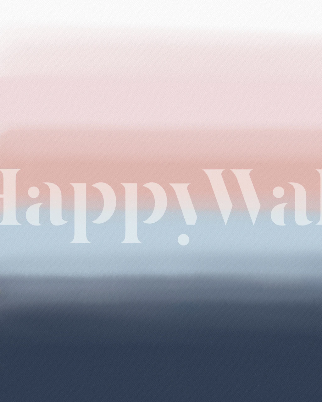 Pink blue akvarel ombre wallpaper i et rum