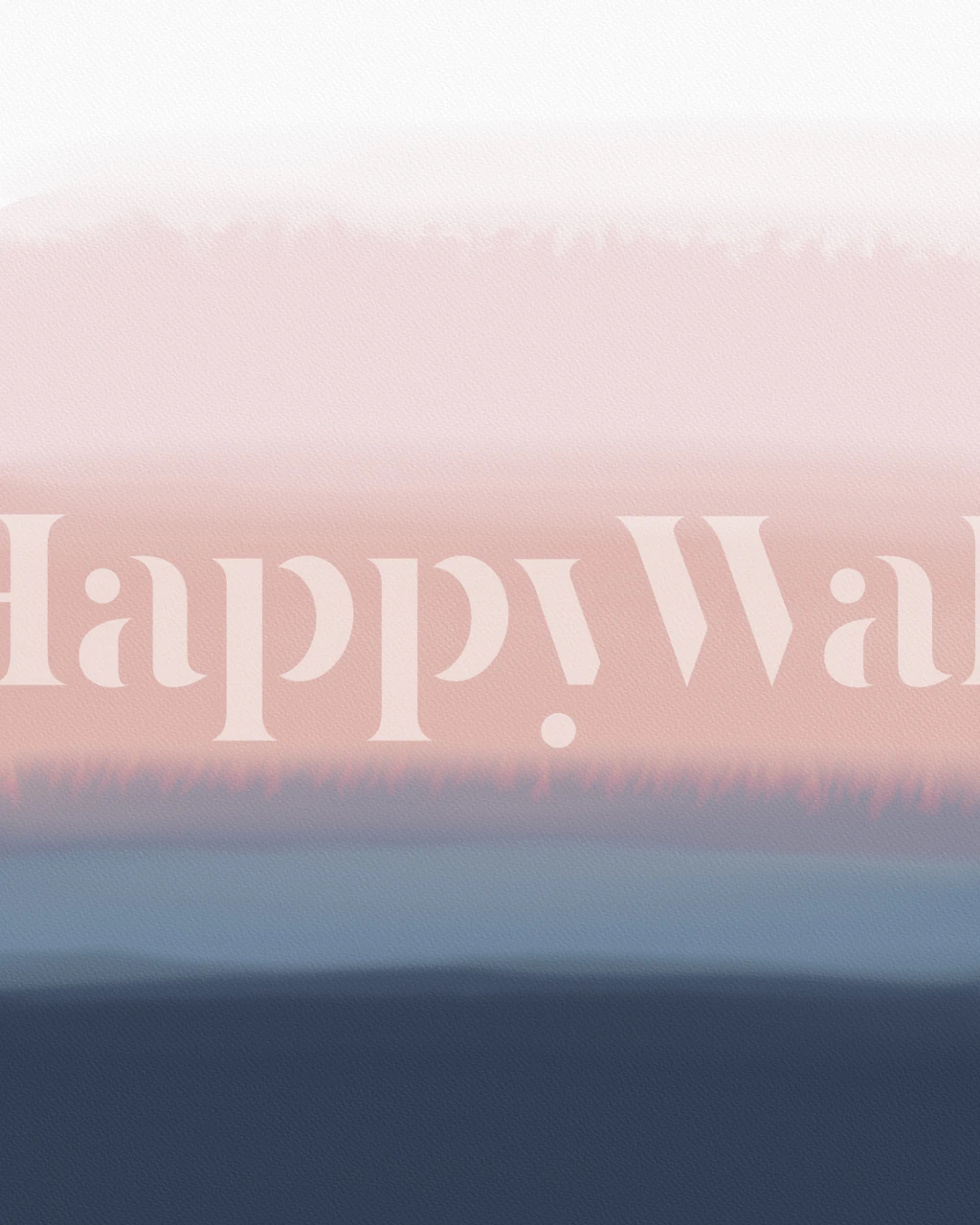 Tapeta Watercolor ombre pink blue w pokoju