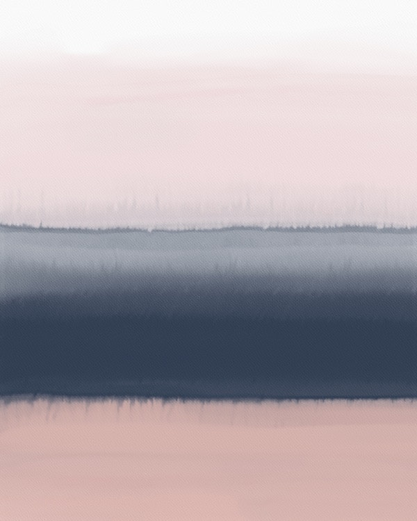 Pastel Pink Navy Blue Ombre