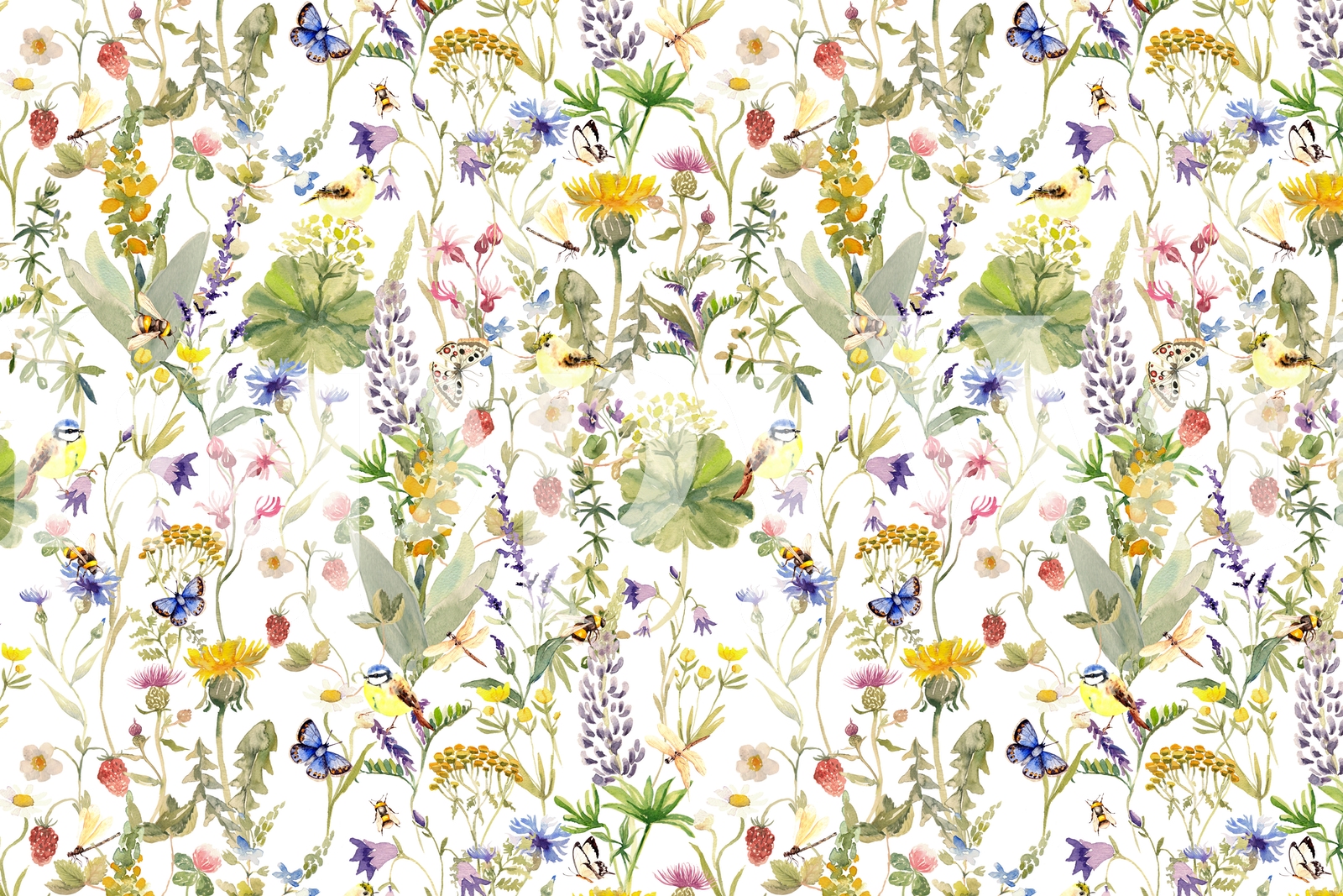 Midsummer Meadow 3 Wallpaper | Happywall