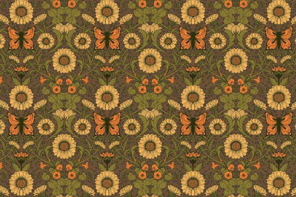 Art Nouveau daisies 2