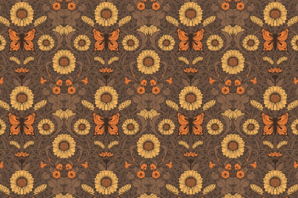 Art Nouveau daisies 4