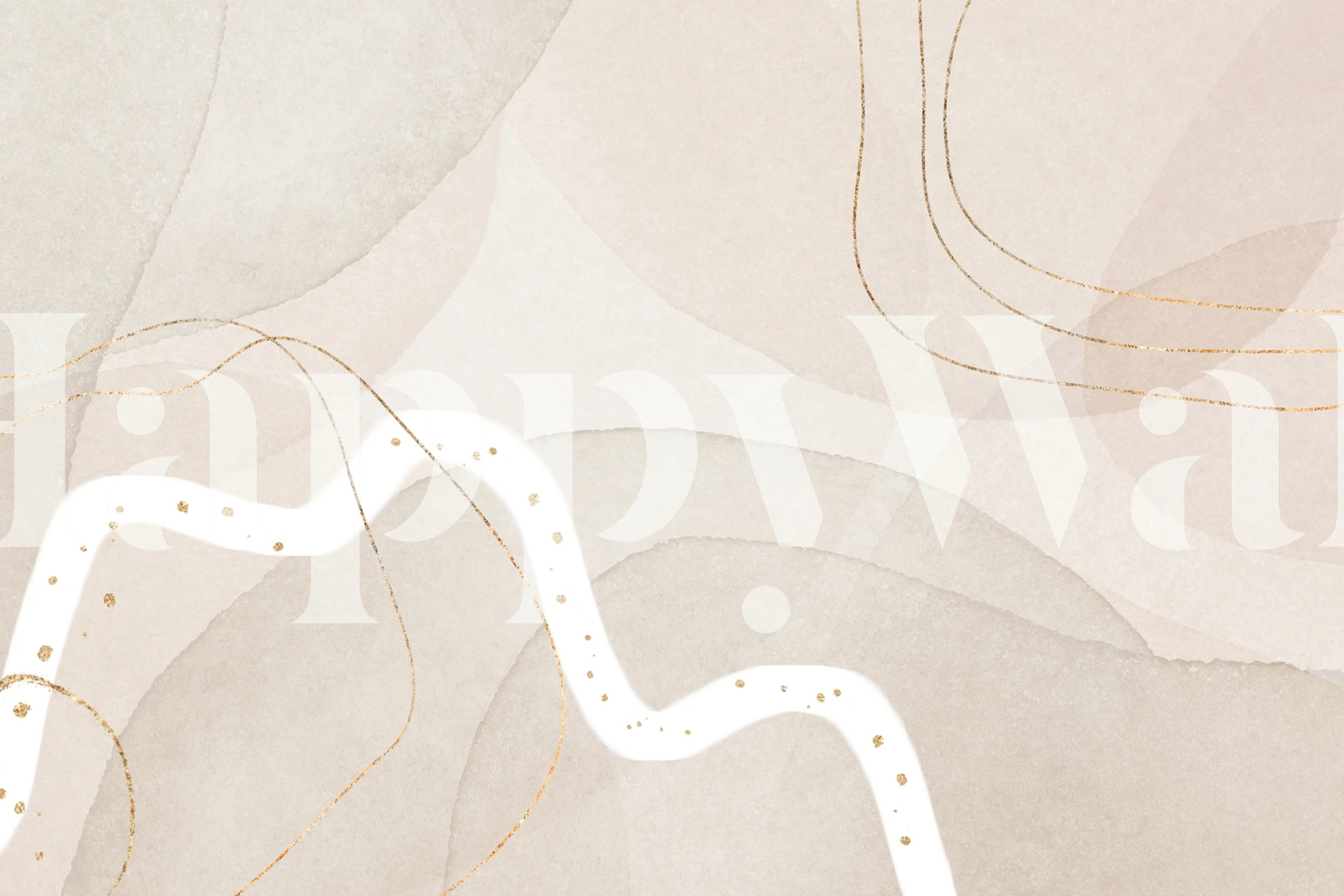 Grafisk tapetdesign i et rom