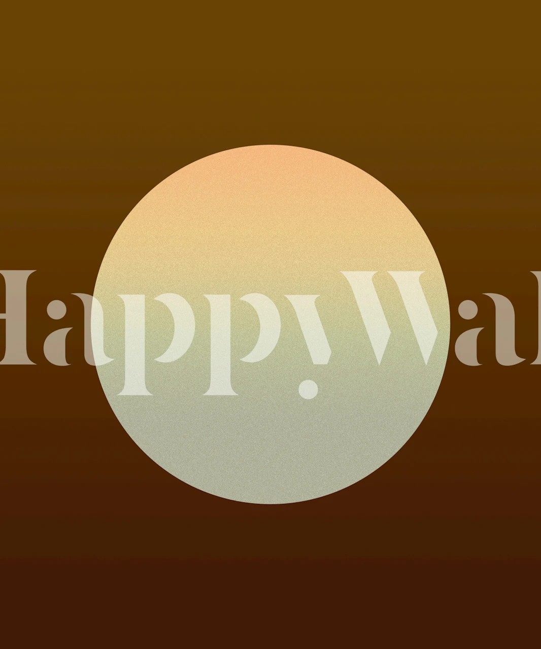 Gradient circle in earthy tones on brown background wallpaper