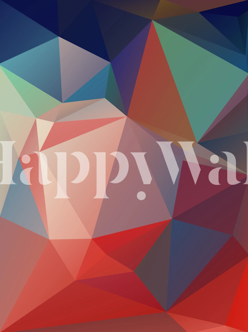 Connected Triangles 17 wallpaper in a room