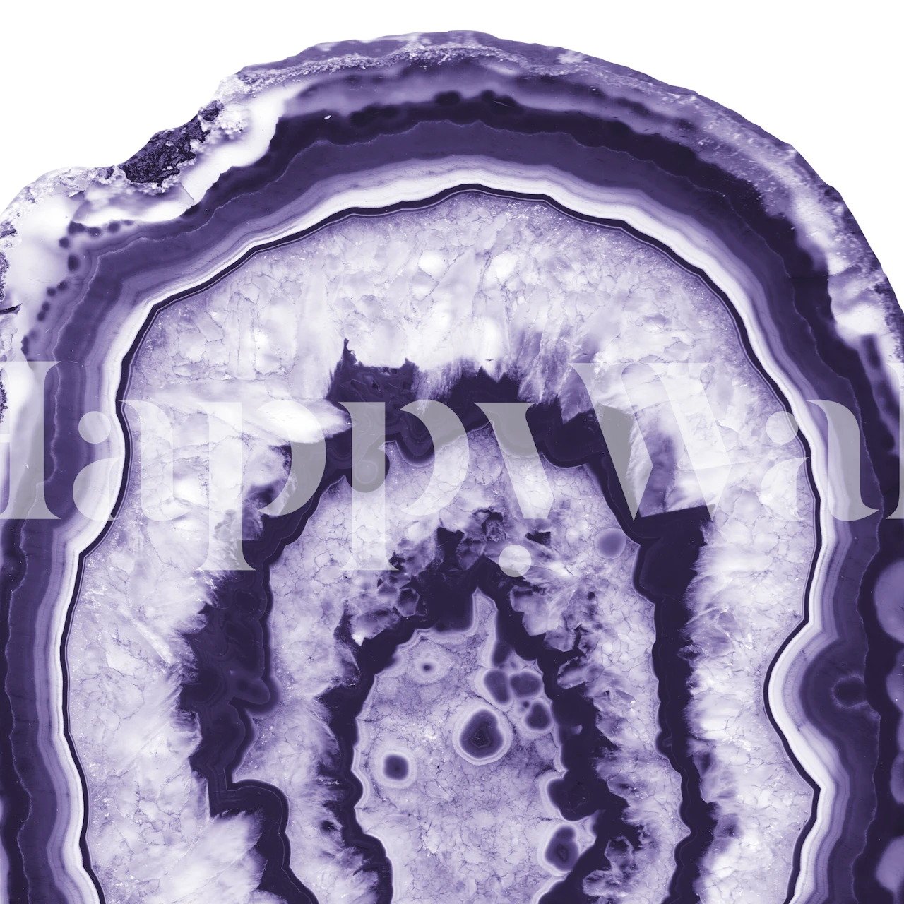 Papier peint mural sticker agate ultra violette