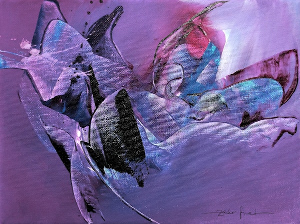 Purple Passion Abstract Art