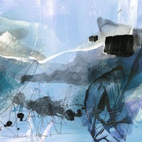 Blue Abstract Thinking 3 tapet