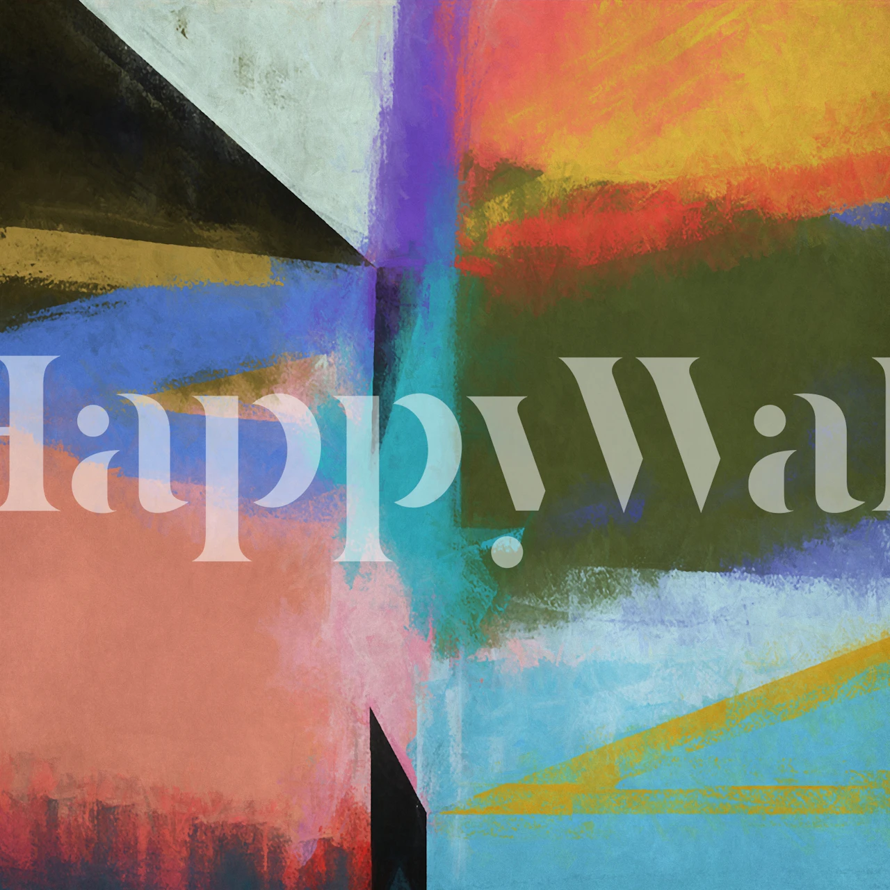 Geometric Concept 6 wallpaper in a room