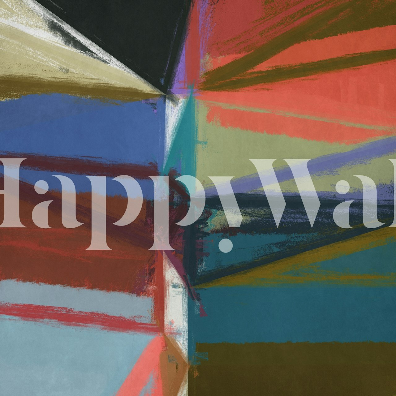 Geometric Concept 7 tapet i ett rum