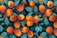 Apricot garden tapete