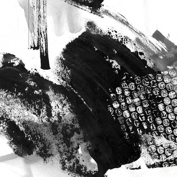 Black Meets White Abstract Art