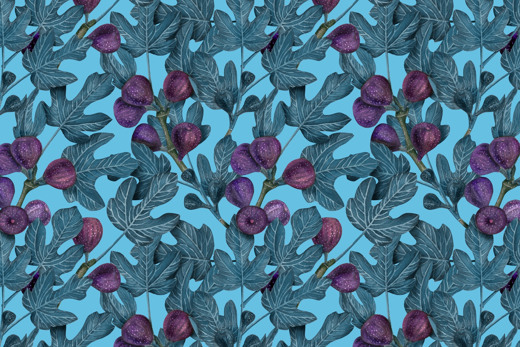 Fig Branches 4 Wallpaper | Happywall