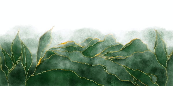 Green watercolor veins