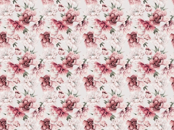 Red and white peonies