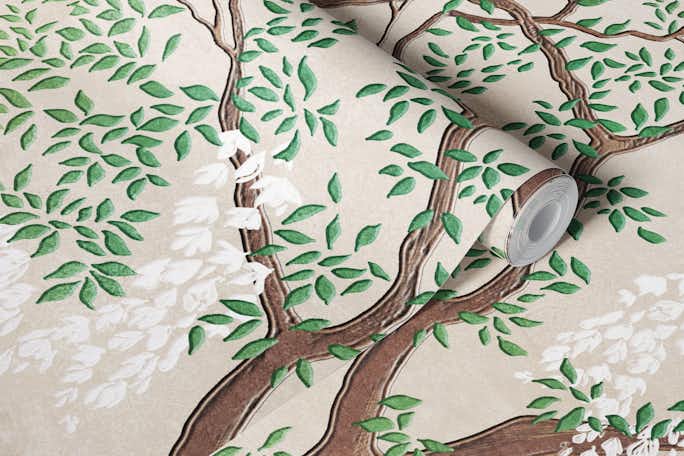 Japanese gardenwallpaper roll