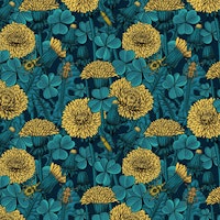 Dandelions and clovers 4 papel de parede