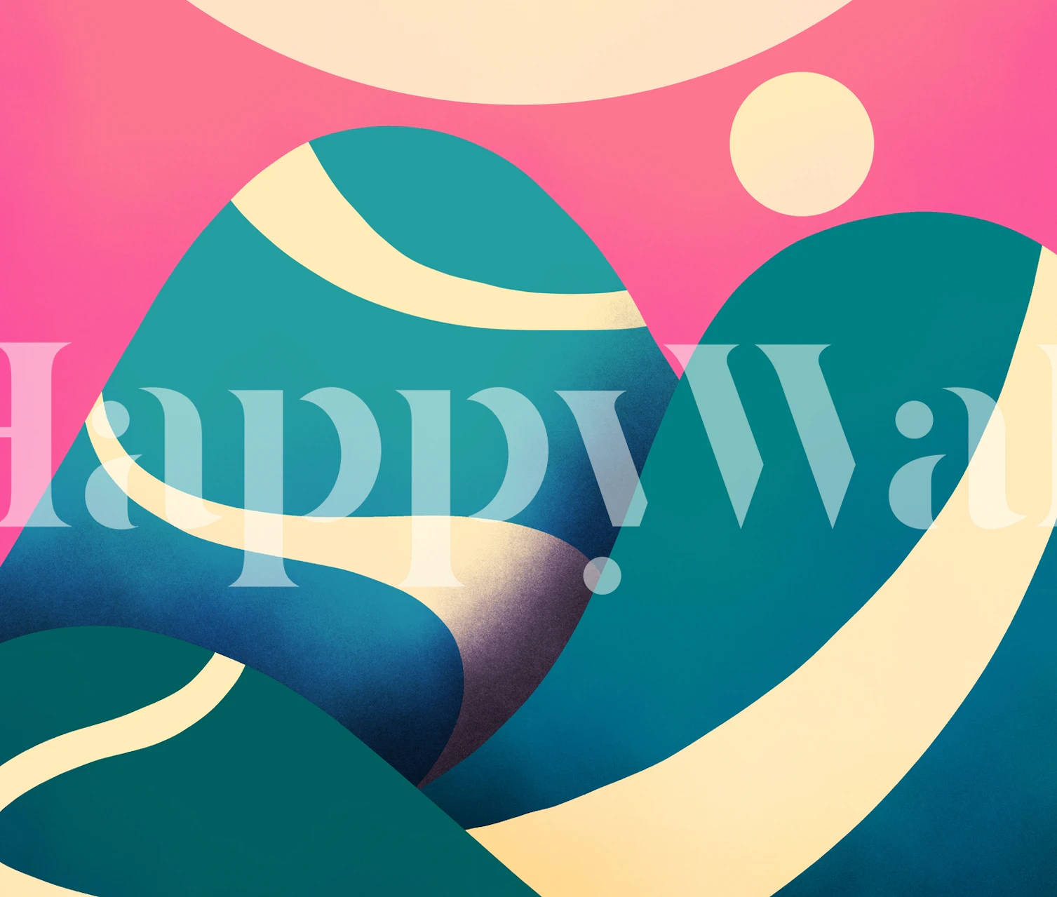 Round hill lanes wallpaper design in a room