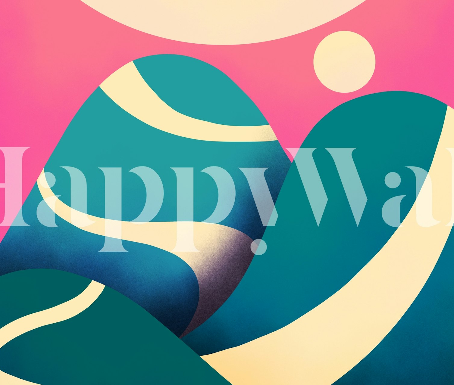 Round hill lanes wallpaper design in a room