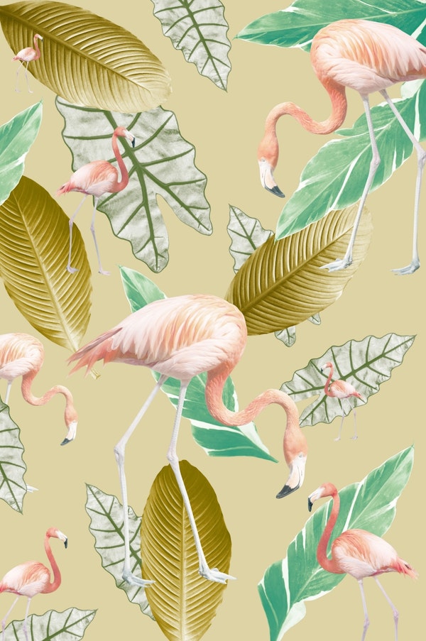 Pastel Flamingo Oasis 2