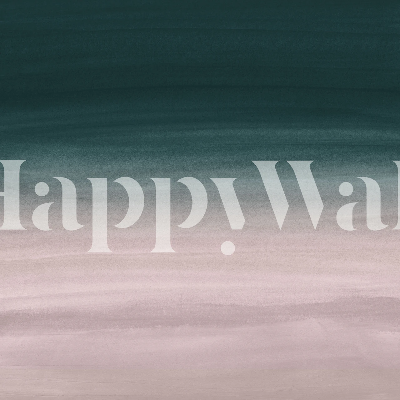 Teal blush watercolor ombre wallpaper pattern design