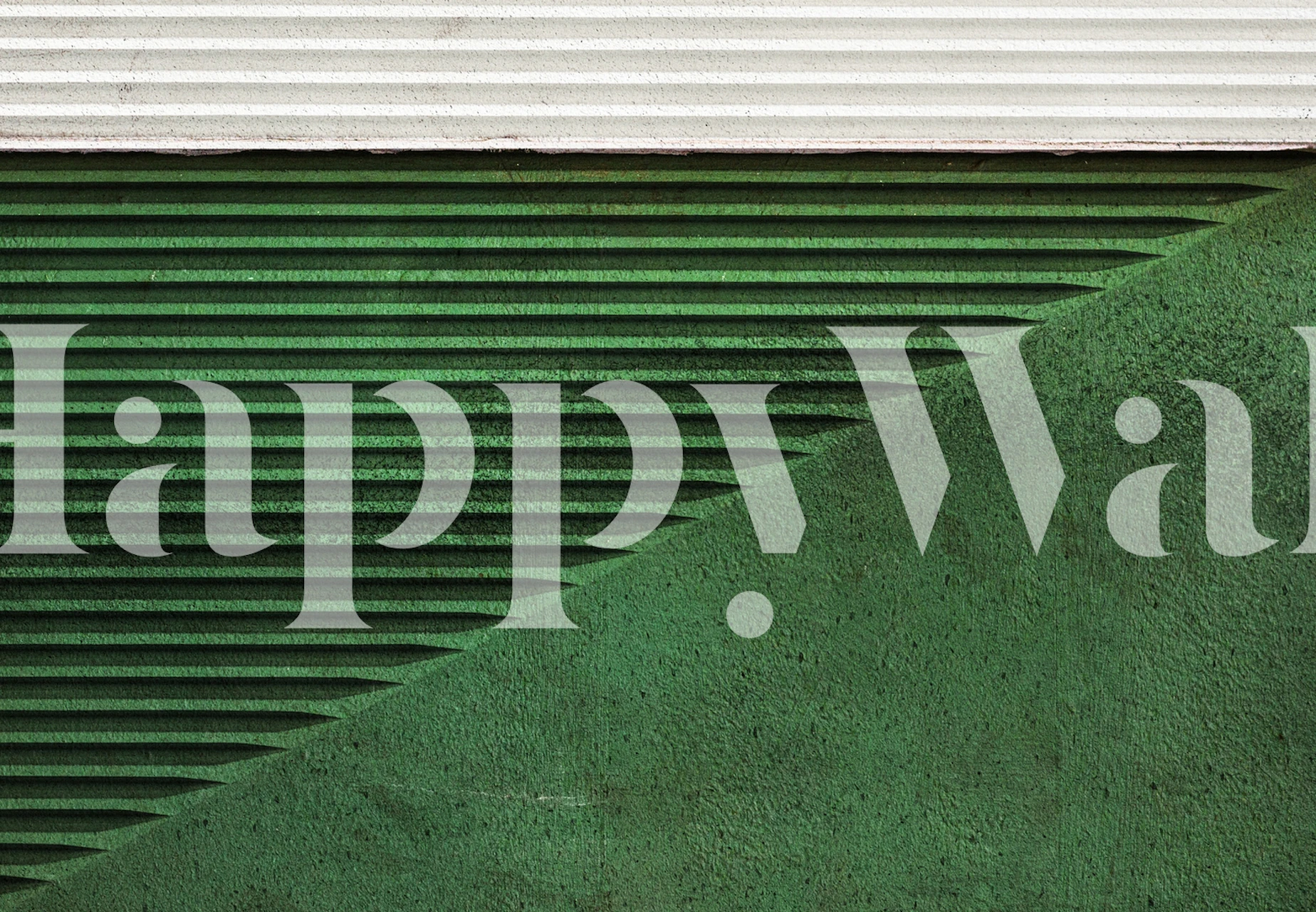 Abstract geometric Sintra 1 wall mural with green tones