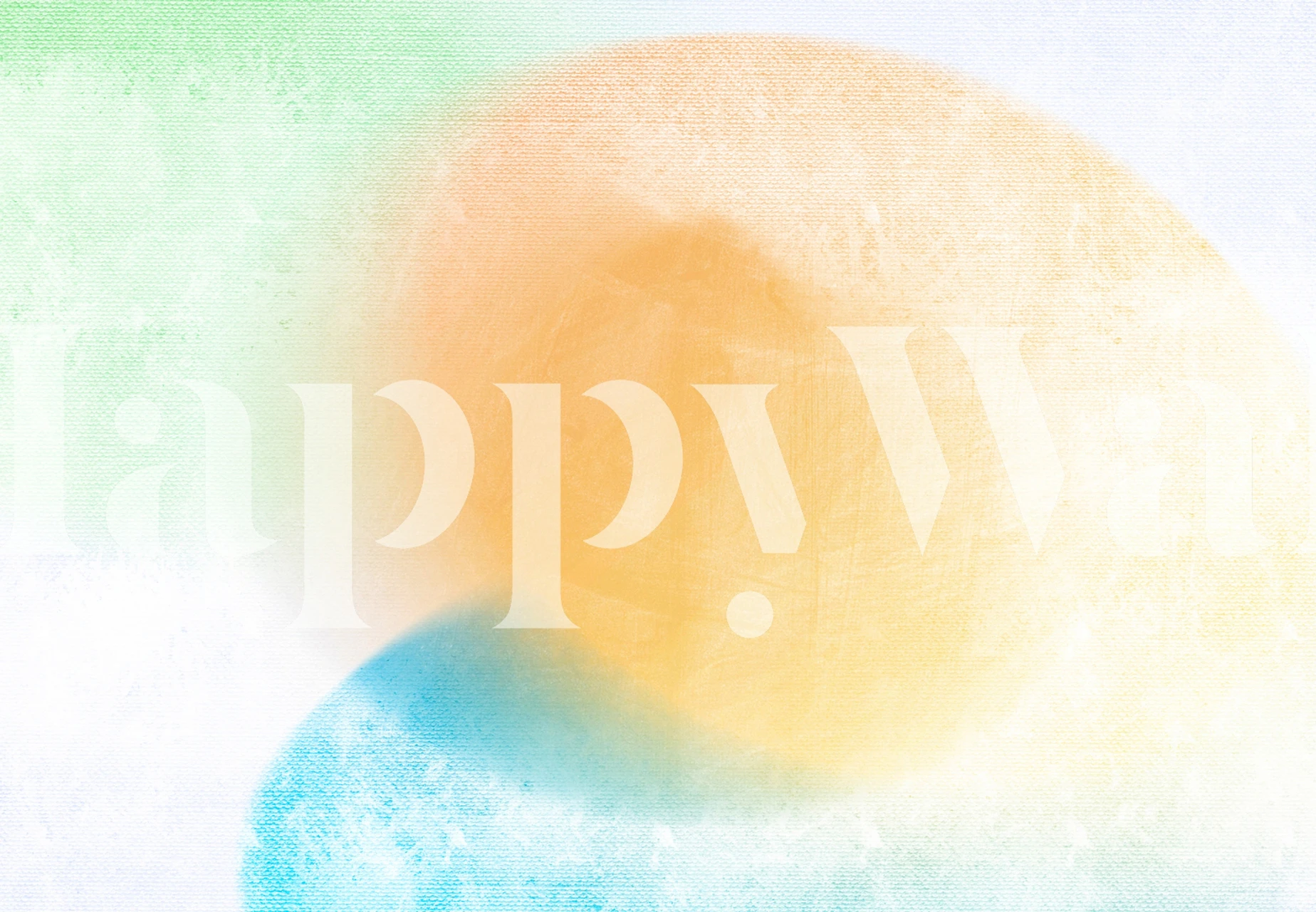 Abstract pastel-colored wall mural representing springtime freshness