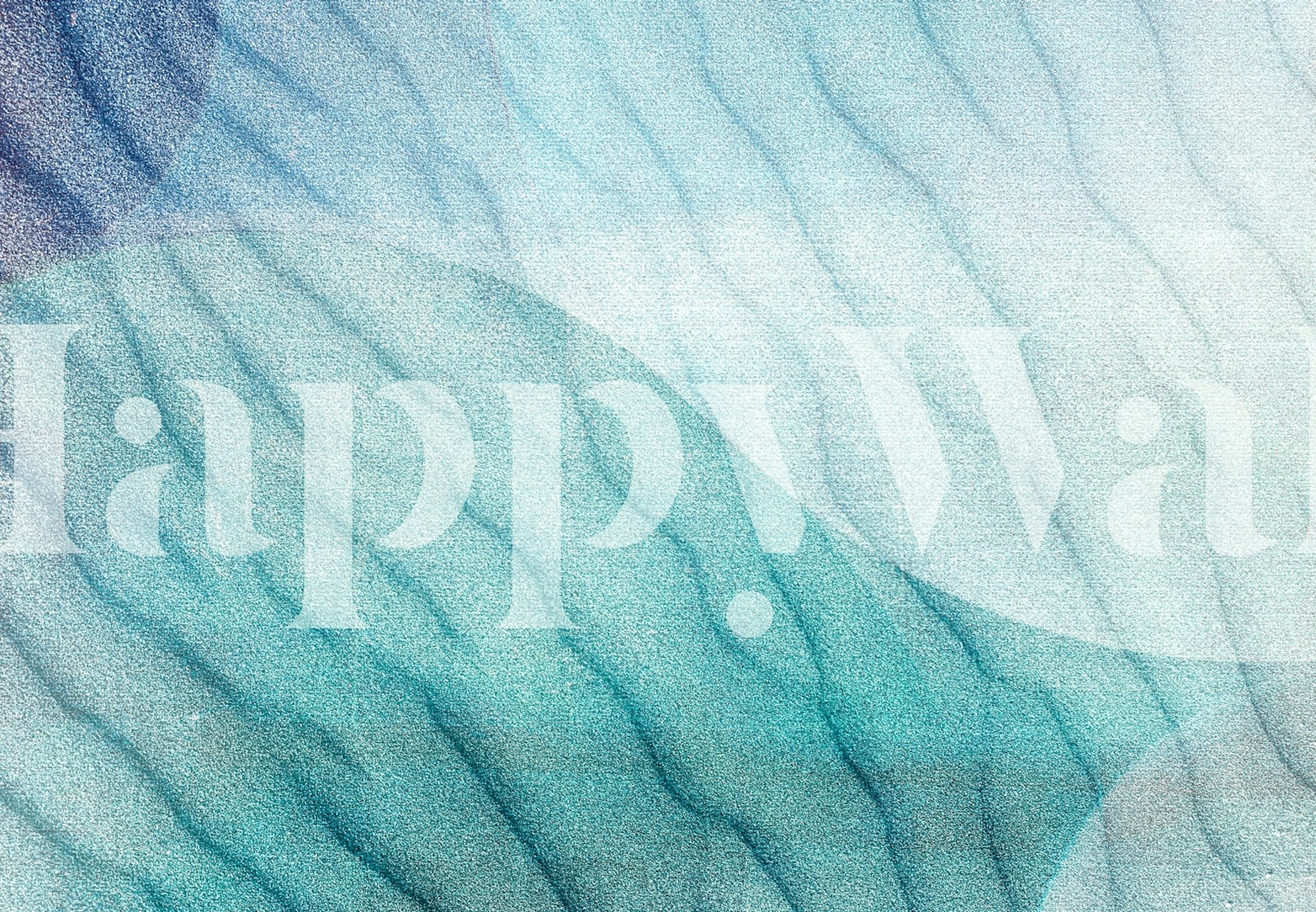 Abstrakcyjna fototapeta z niebieskimi falami na happywall.com, przekazująca spokój głębokich prądów oceanicznych