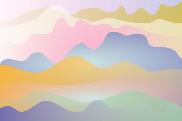 Morning glow Ombre landscape