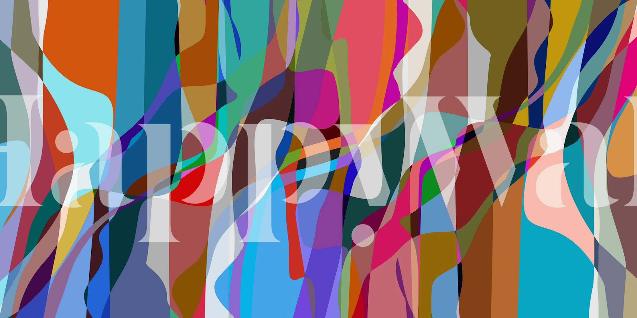 Winding Shapes 9 wallpaper in a room