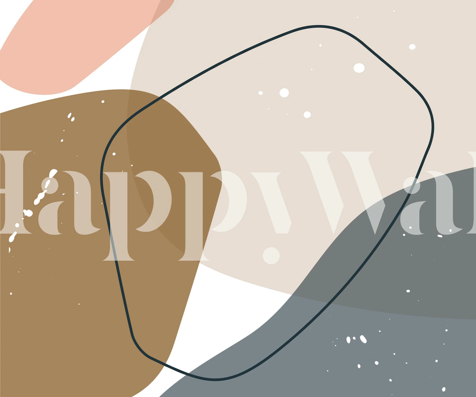 Modern Abstract Wall en una habitación elegante