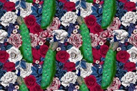 Peacocks in the rose garden 2 carta da parati