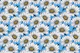 Daisies on blue 2