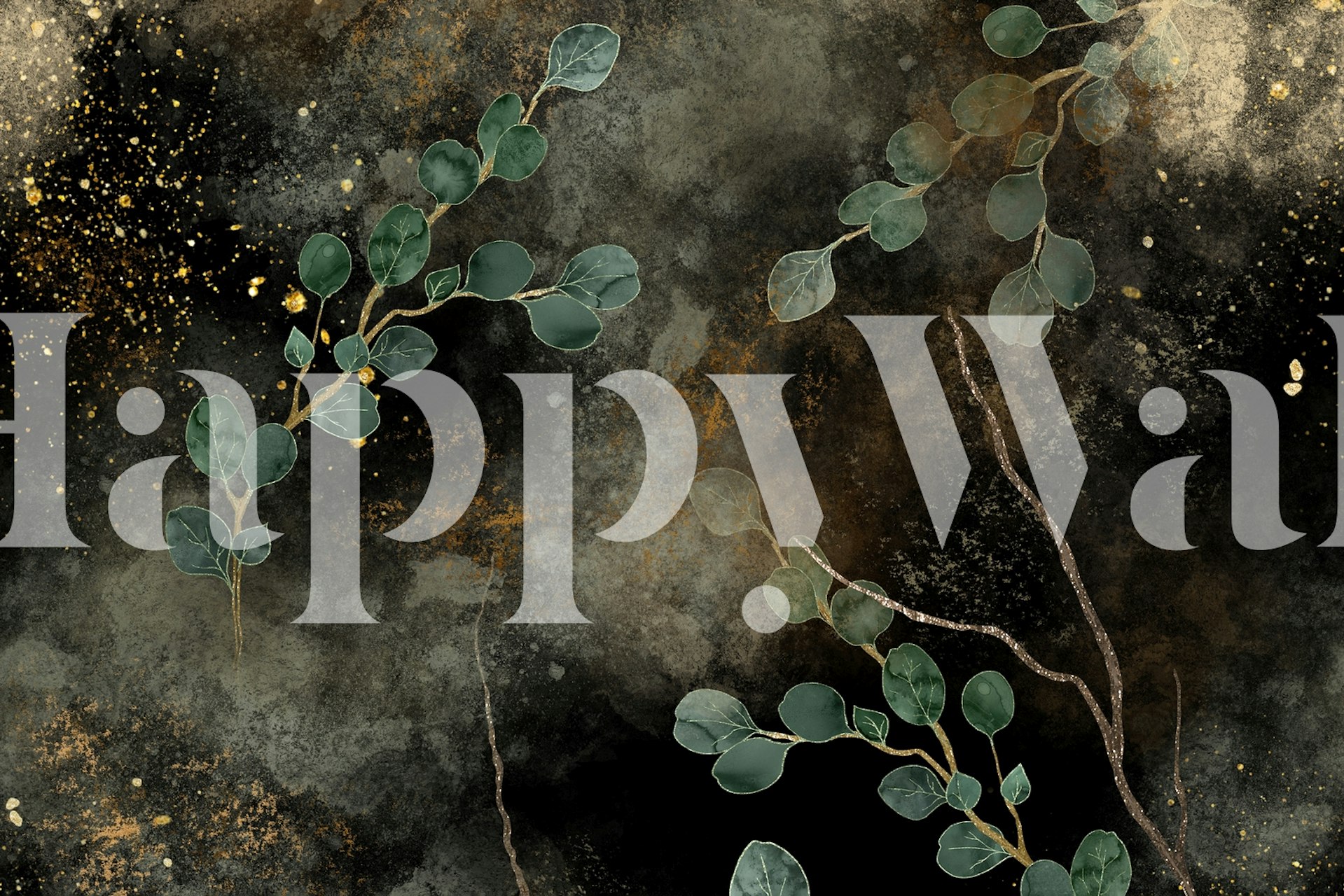 Moody Eucalyptus Wallpaper huoneessa