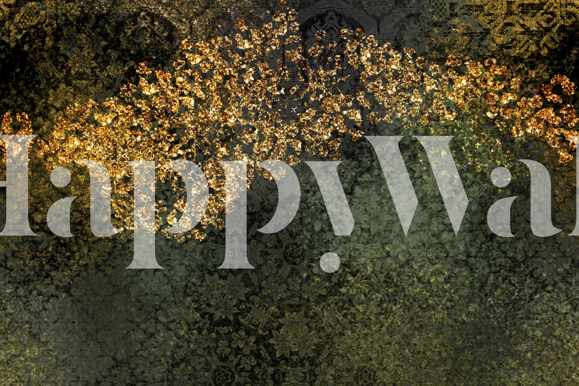 Dark Jungle Glamour tapet i ett rum