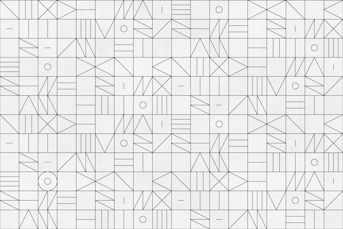 White Geometric Wallpaper for Modern Decor