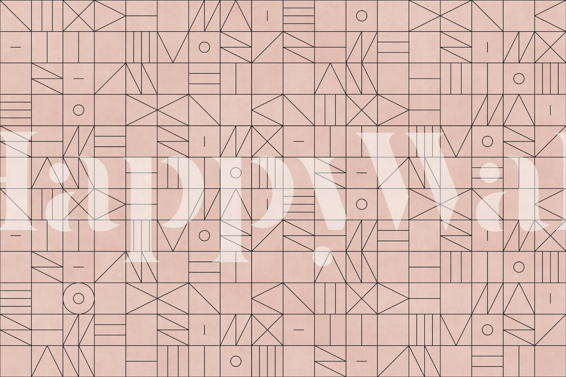 Fototapeta s jemným geometrickým vzorem v jemných pastelových tónech