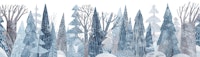 Winter forest landscape II ταπετσαρία