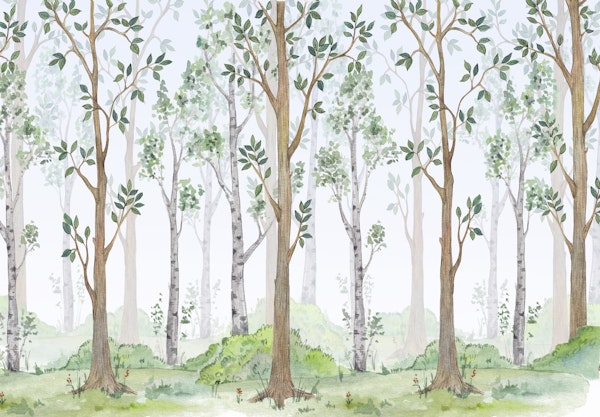 Fairy forest watercolor